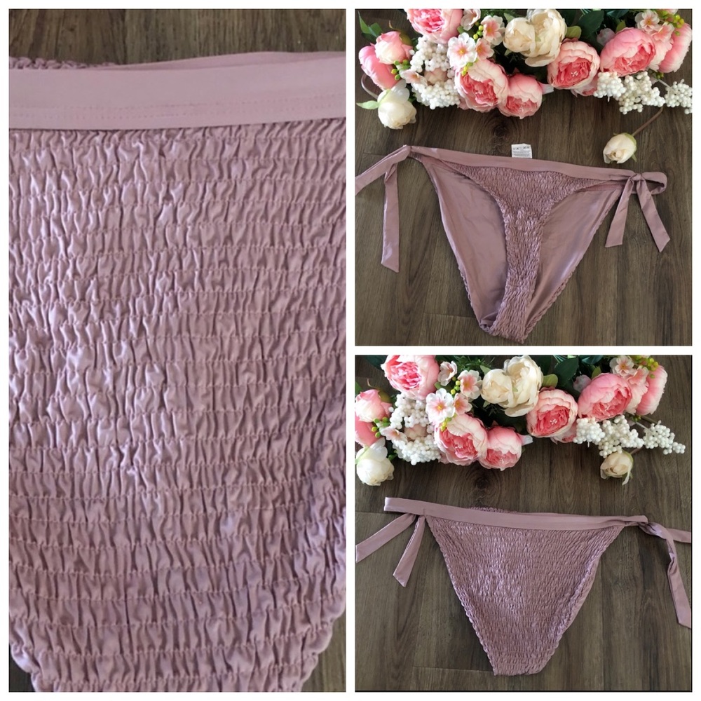 Volcom Side Tie Dusty Rose Bikini Bottom.